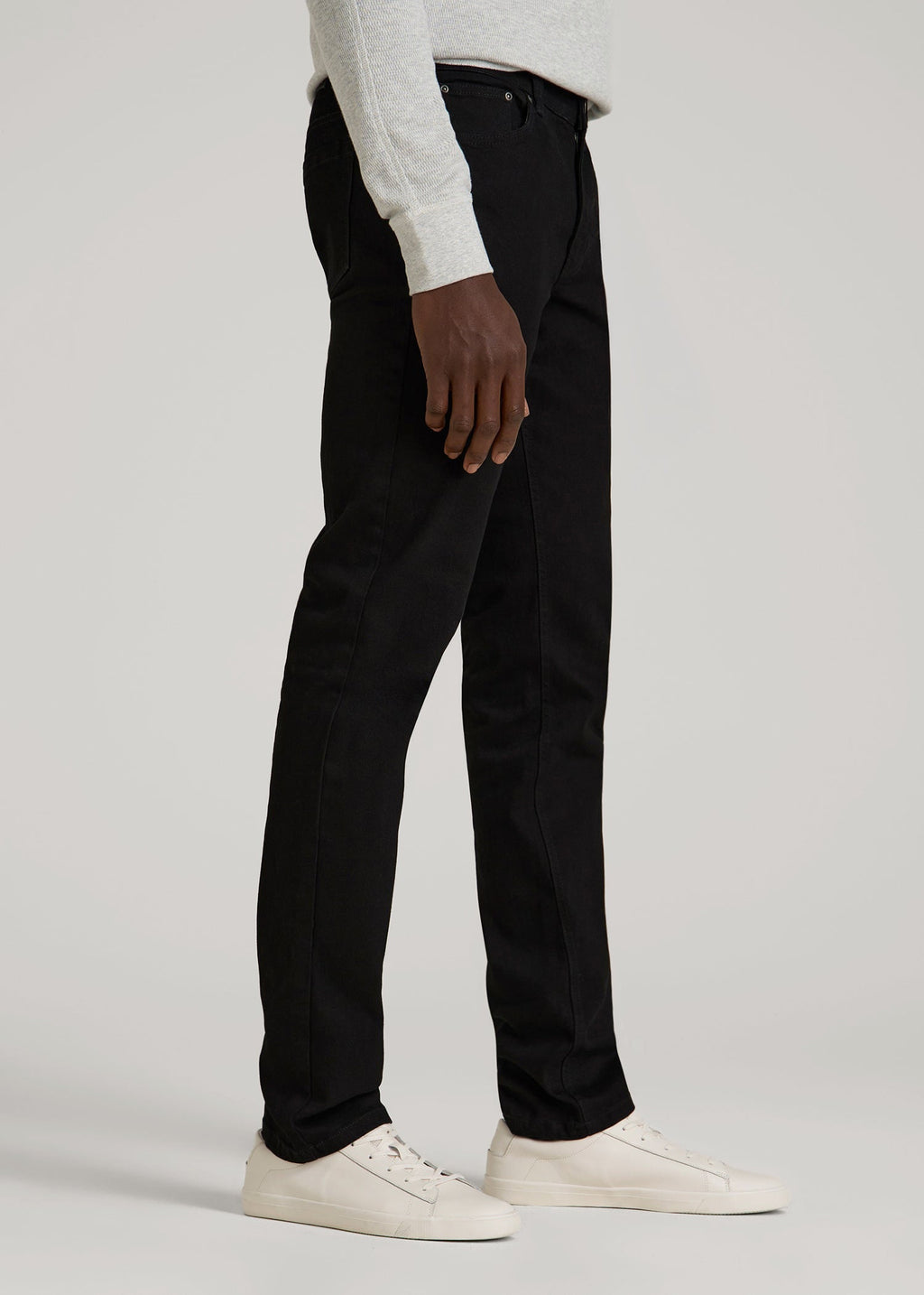 Carman TAPERED Jeans for Tall Men in True Black