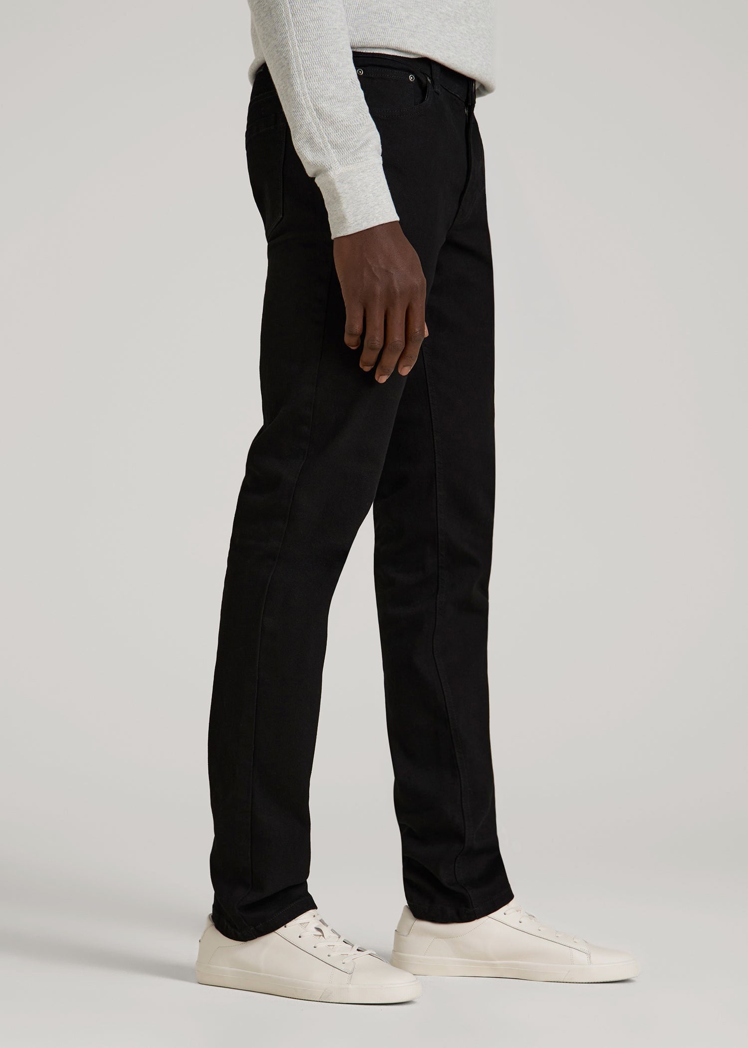 Carman TAPERED Jeans for Tall Men in True Black
