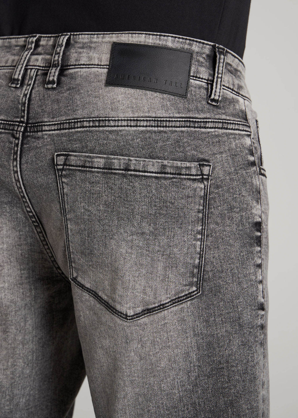 Carman TAPERED Jeans for Tall Men in Washed Faded Black
