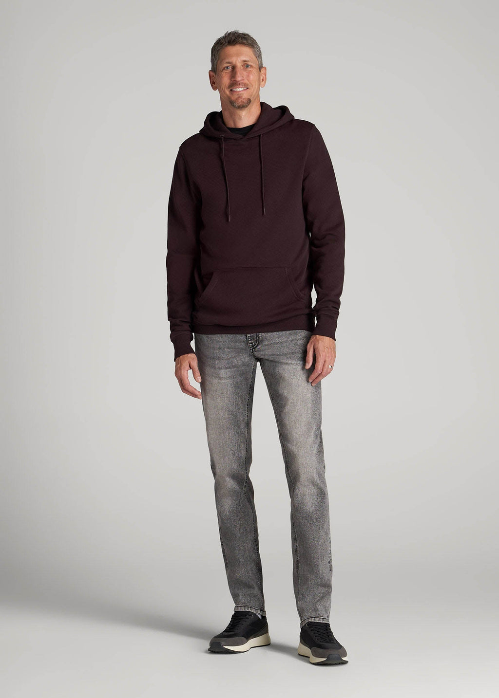 Carman TAPERED Jeans for Tall Men in Washed Faded Black