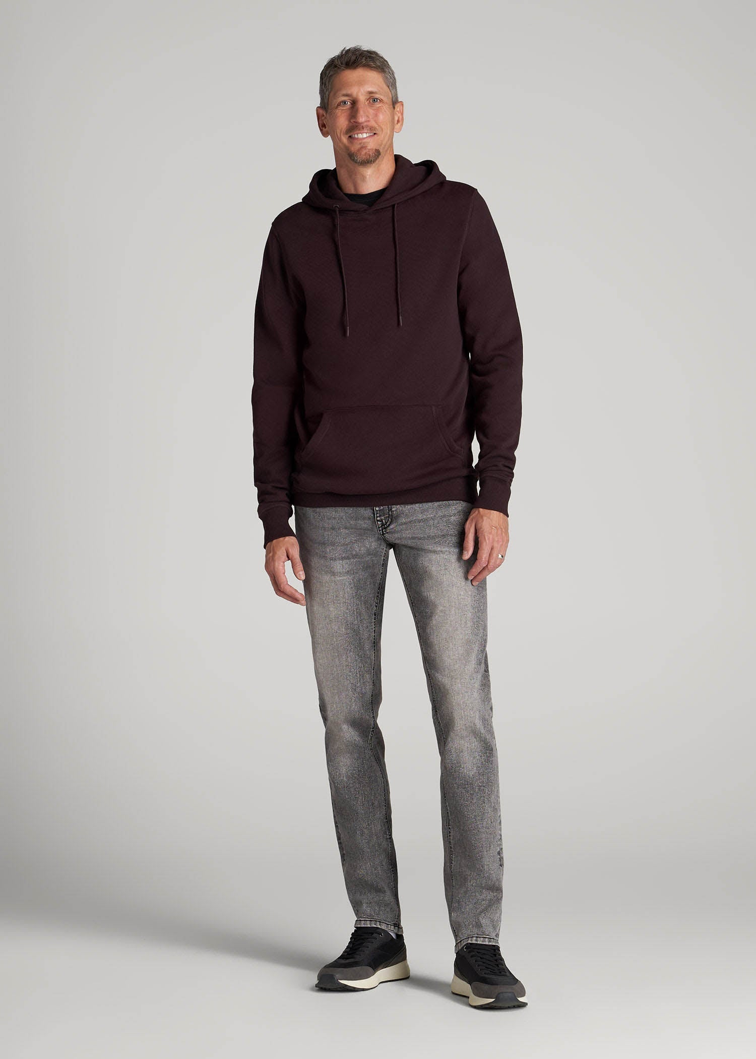 Carman TAPERED Jeans for Tall Men in Washed Faded Black