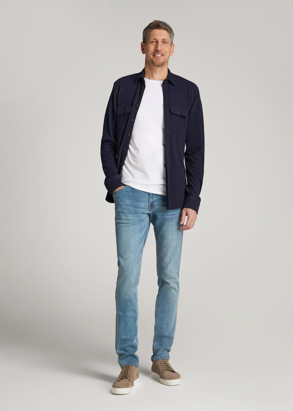 Carman TAPERED Jeans for Tall Men in New Fade