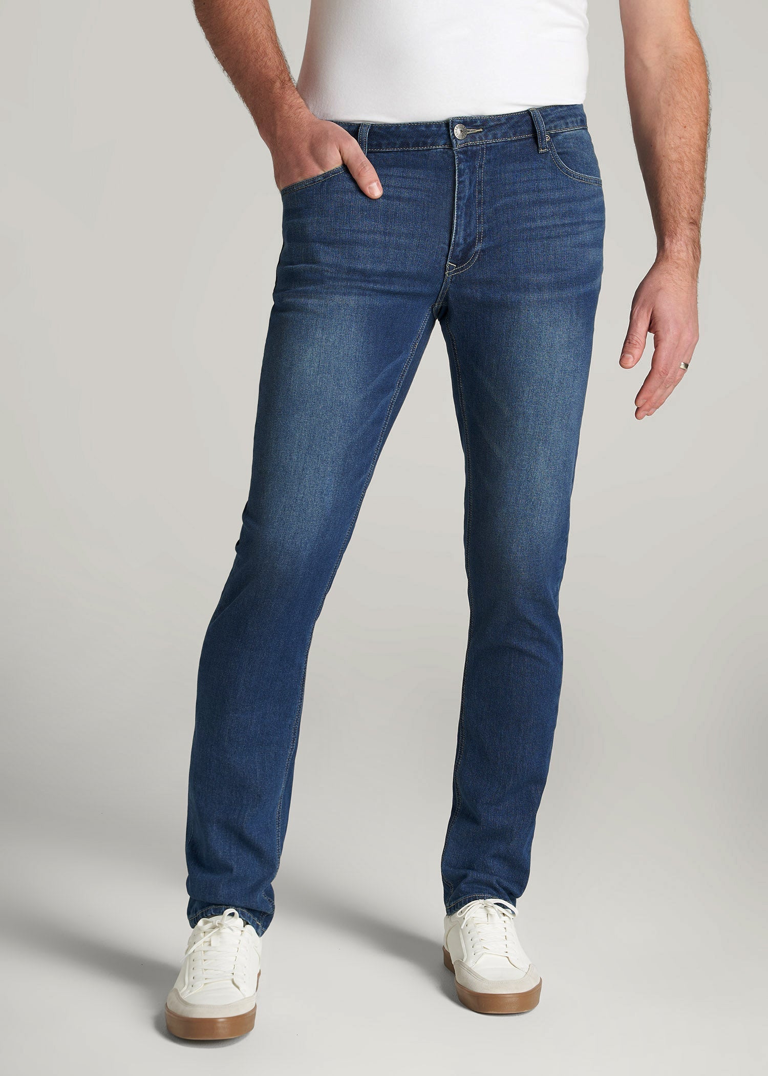 Carman TAPERED Jeans for Tall Men in Classic Blue