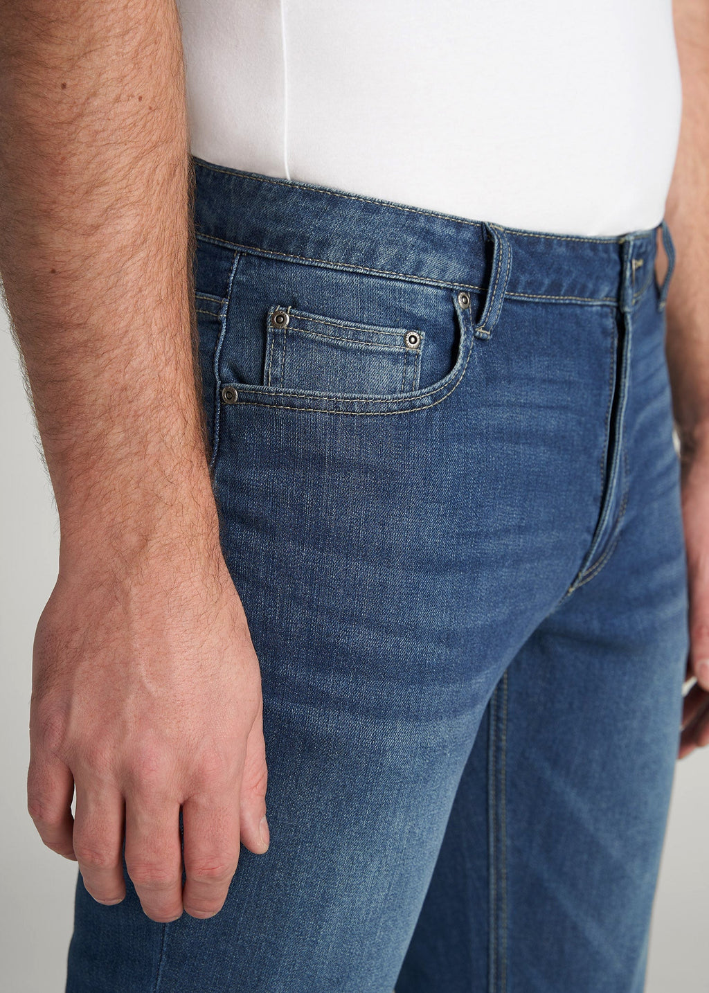 Carman TAPERED Jeans for Tall Men in Classic Blue