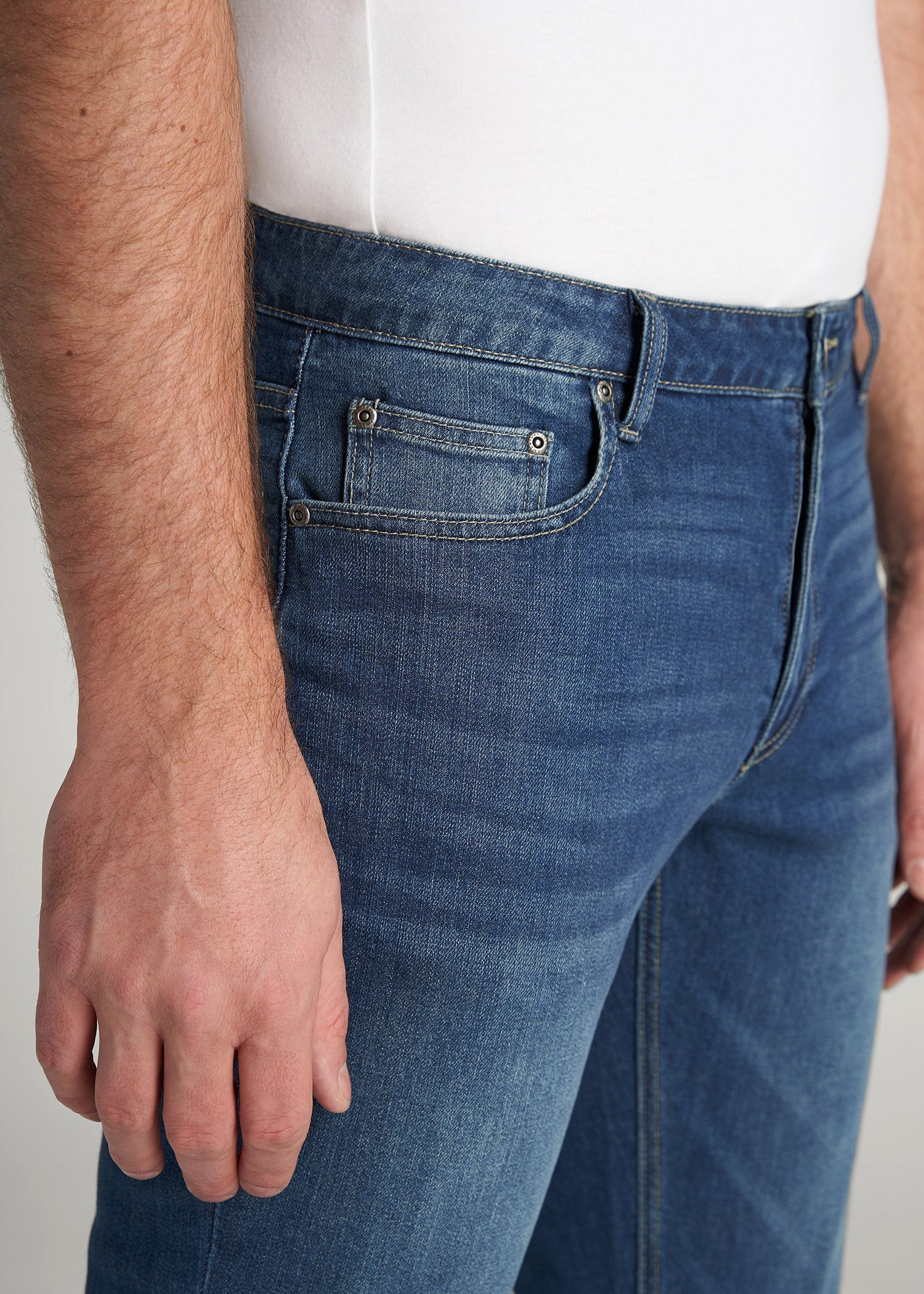 Carman TAPERED Jeans for Tall Men in Classic Blue