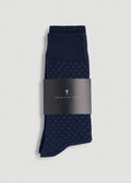 Dress Socks Size 14 to 17 (3-Pack) for Tall Men in True Navy
