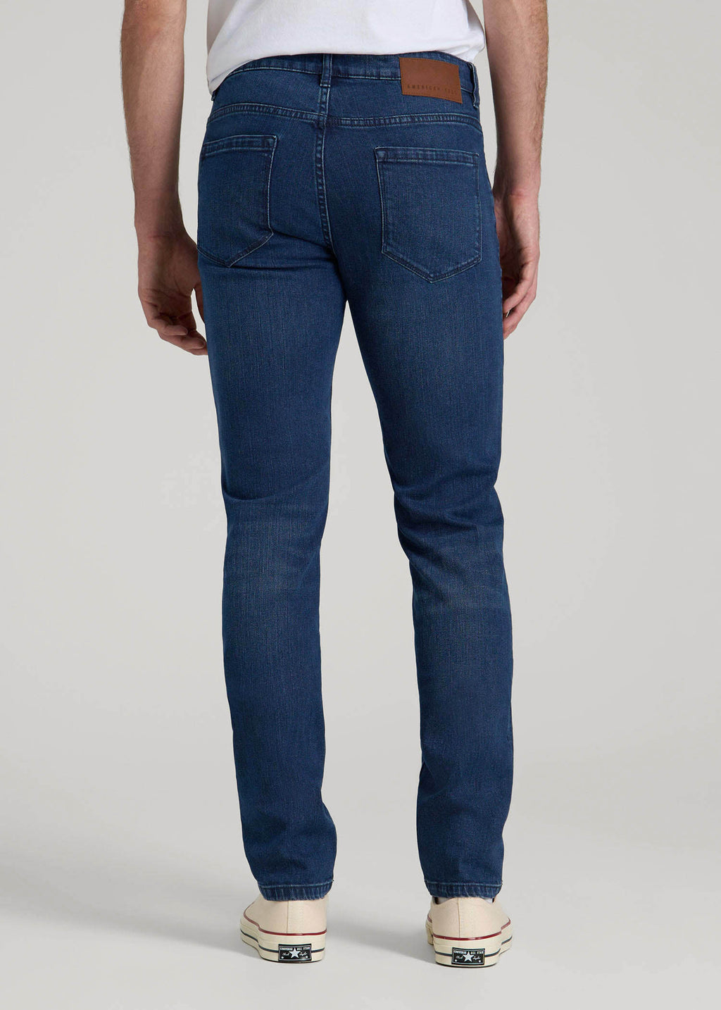 Dylan Slim Fit Jeans for Tall Men in Atlantic Blue