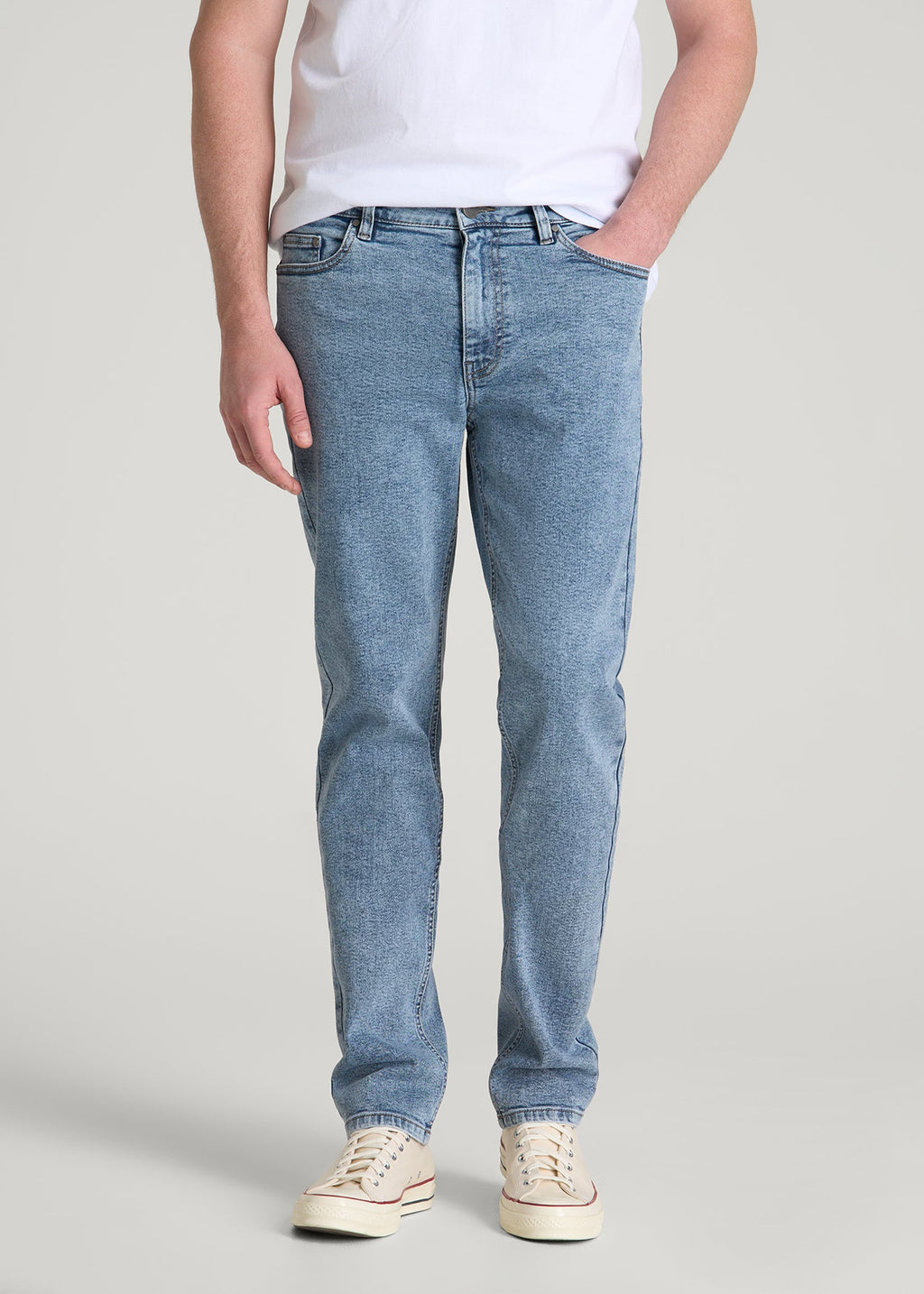 Dylan Slim Fit Jeans for Tall Men in Perfect Blue