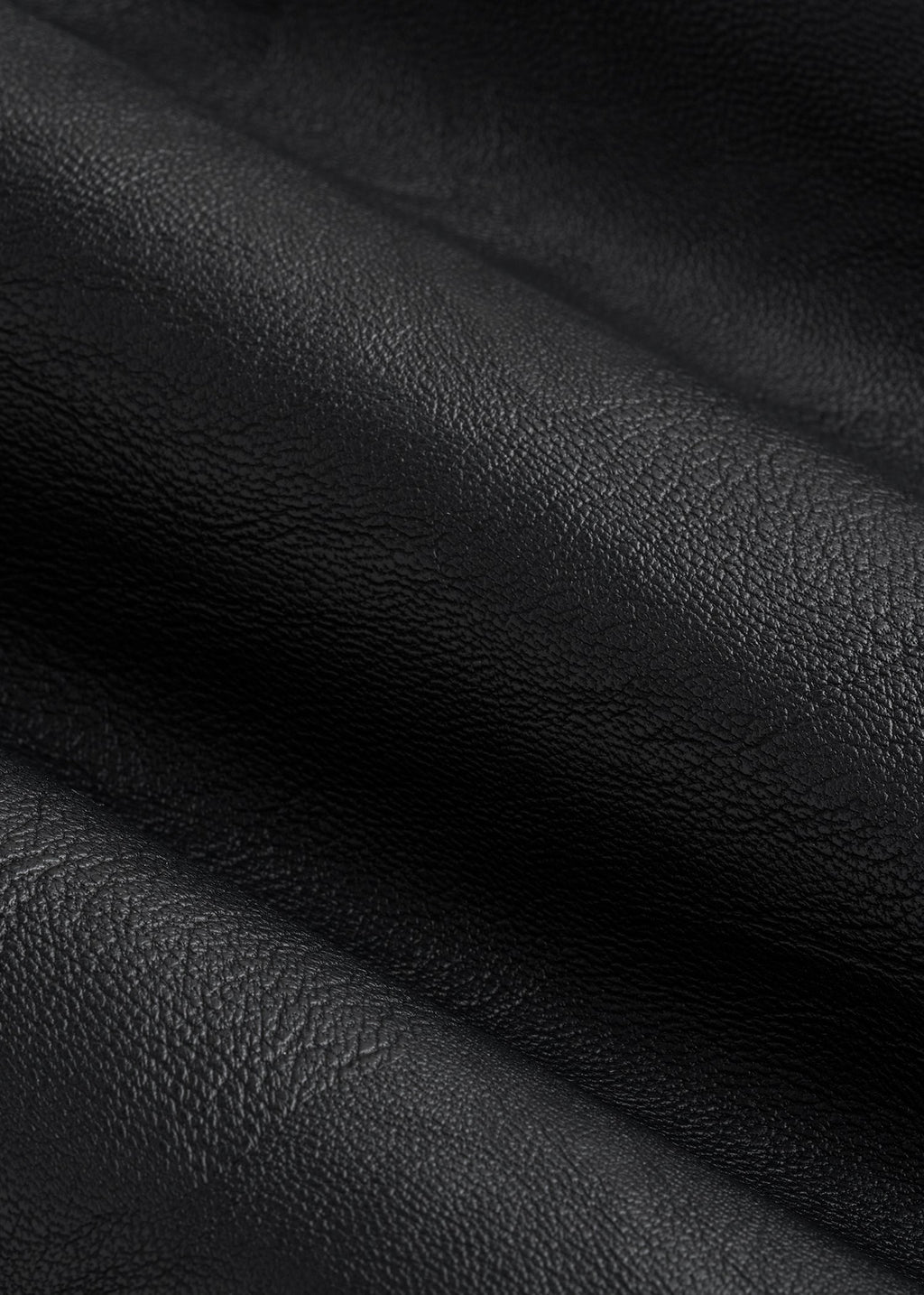 True Touch Leather Bomber Jacket for Tall Men in Black
