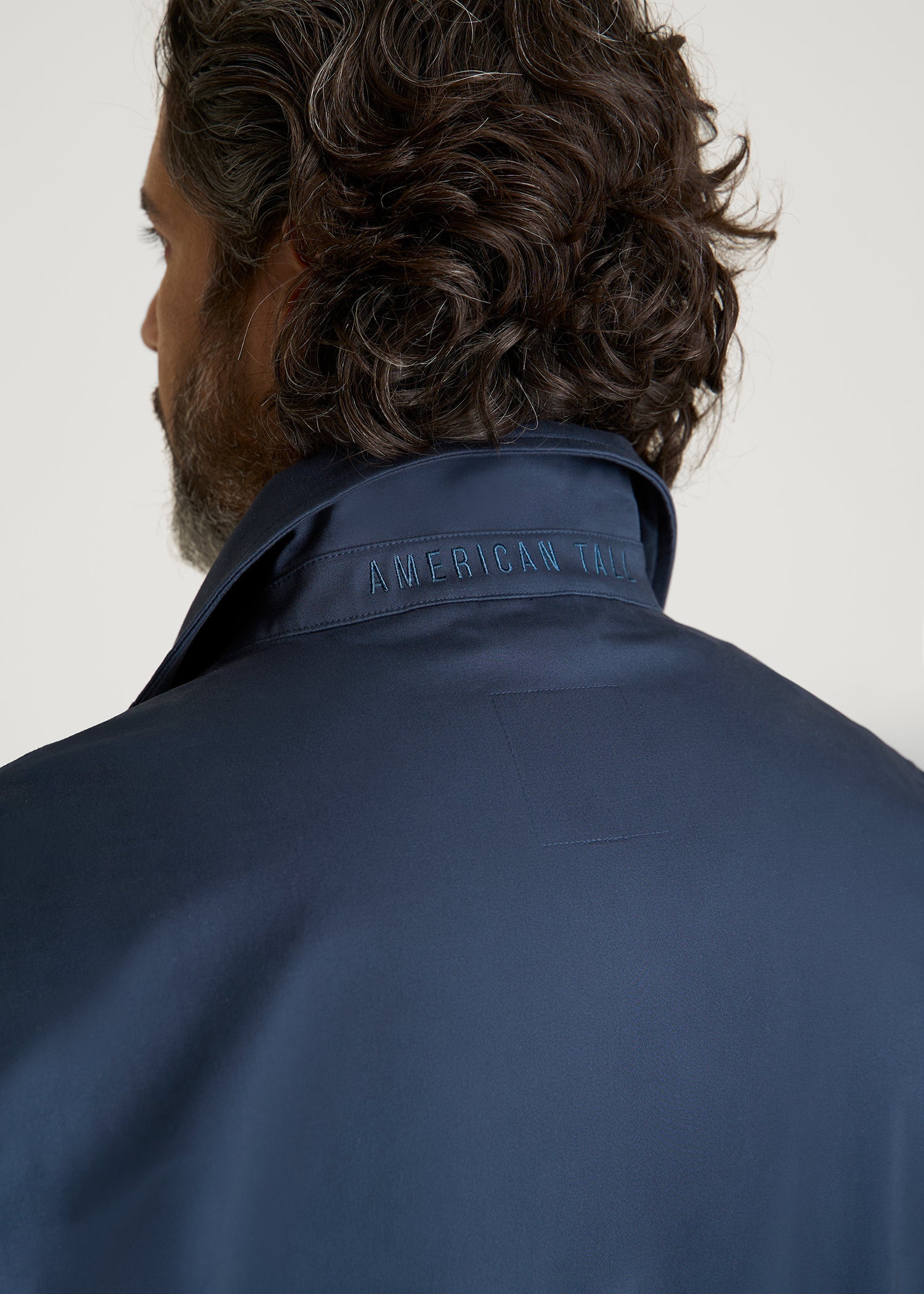 Harrington Jacket for Tall Men in Navy Blue