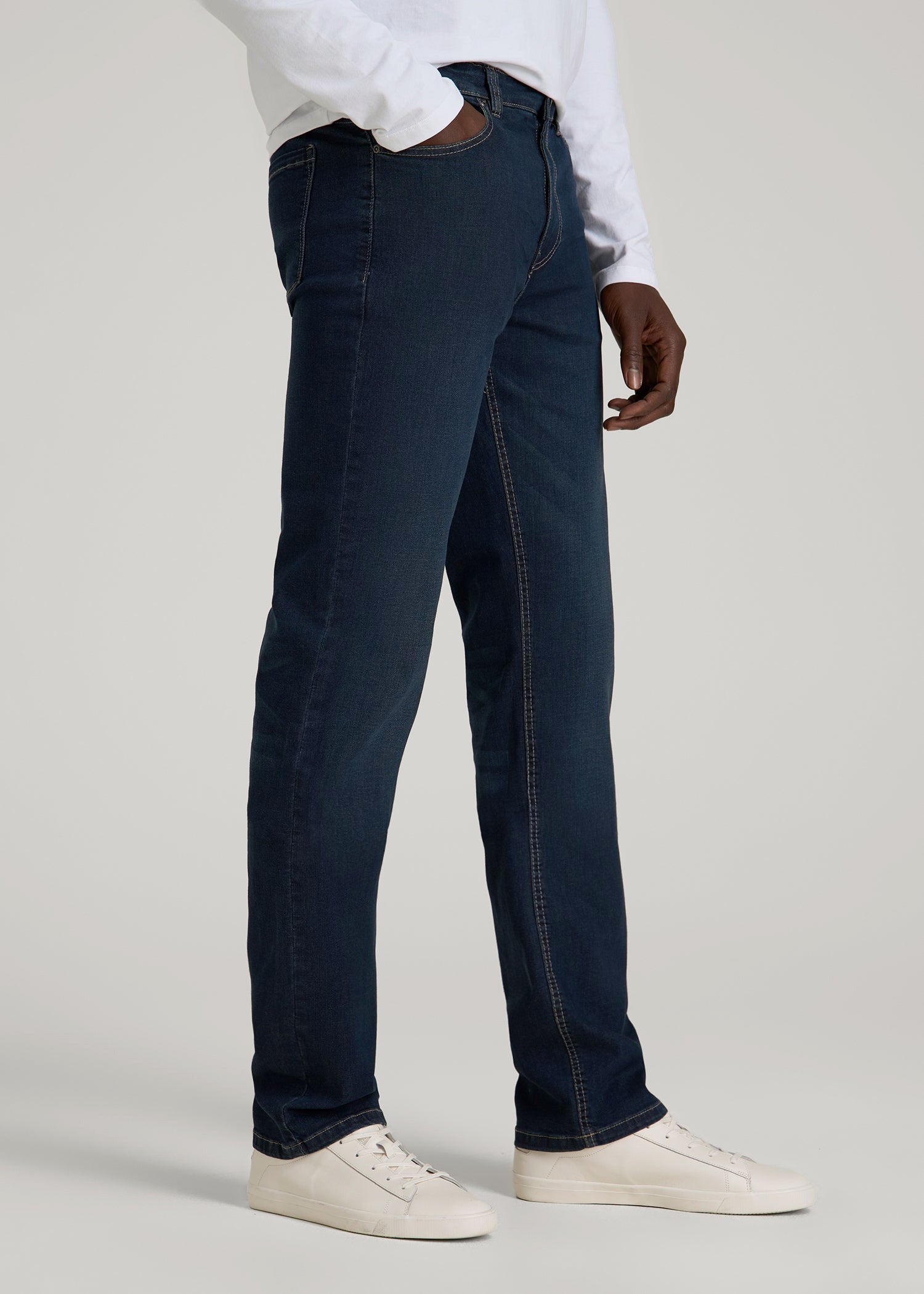 J1 STRAIGHT LEG Jeans for Tall Men in Blue Steel