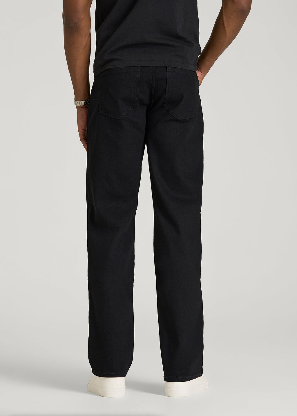 J1 STRAIGHT LEG Jeans for Tall Men in Optimum Black