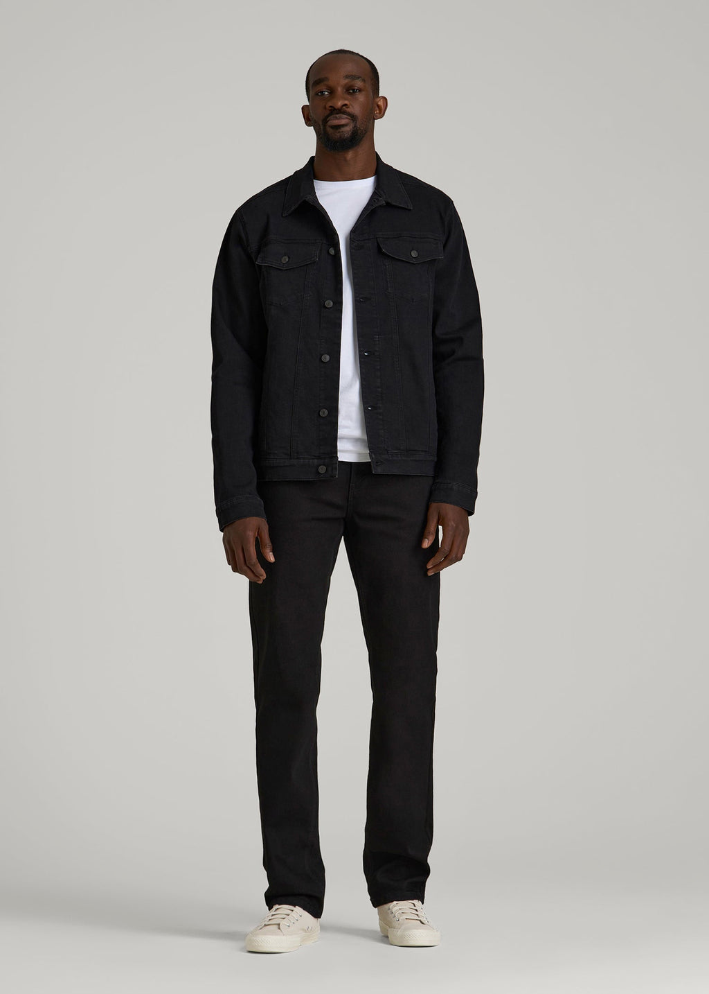 J1 STRAIGHT LEG Jeans for Tall Men in Black