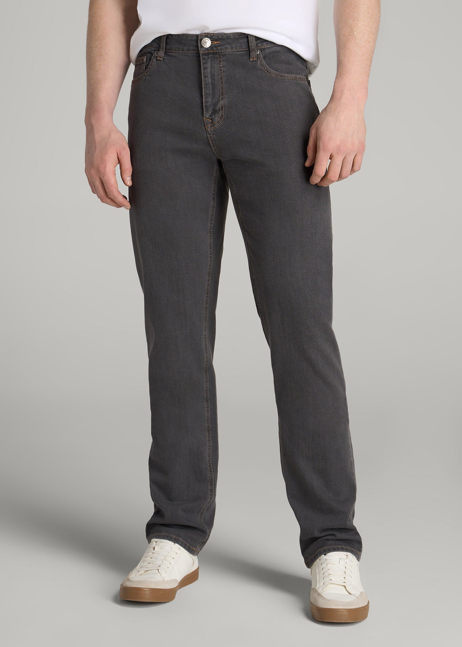 J1 STRAIGHT LEG Jeans for Tall Men in Grey