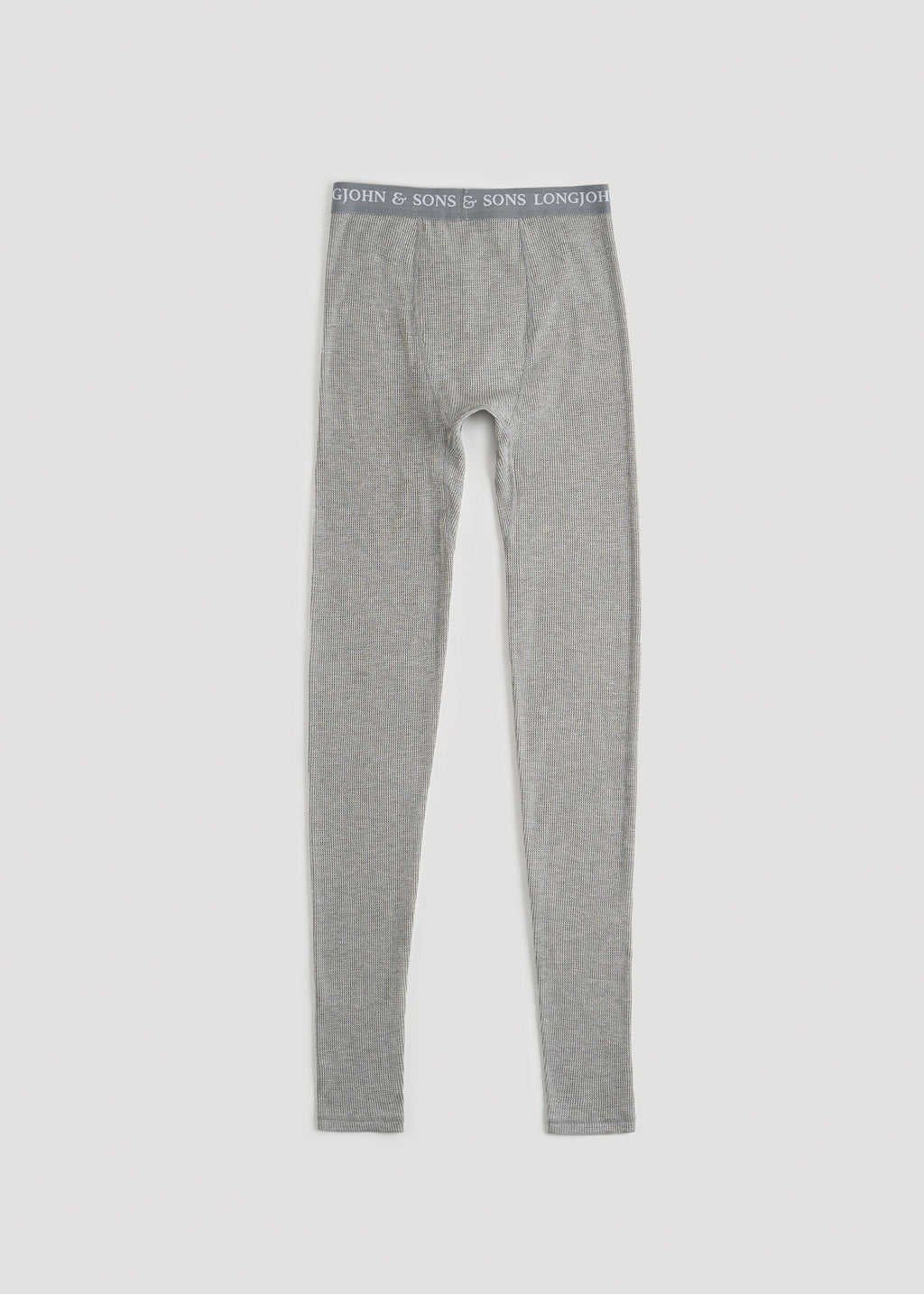 LJ&S Long Thermal Underwear for Tall Men in Grey Mix - Bottoms for Tall Men