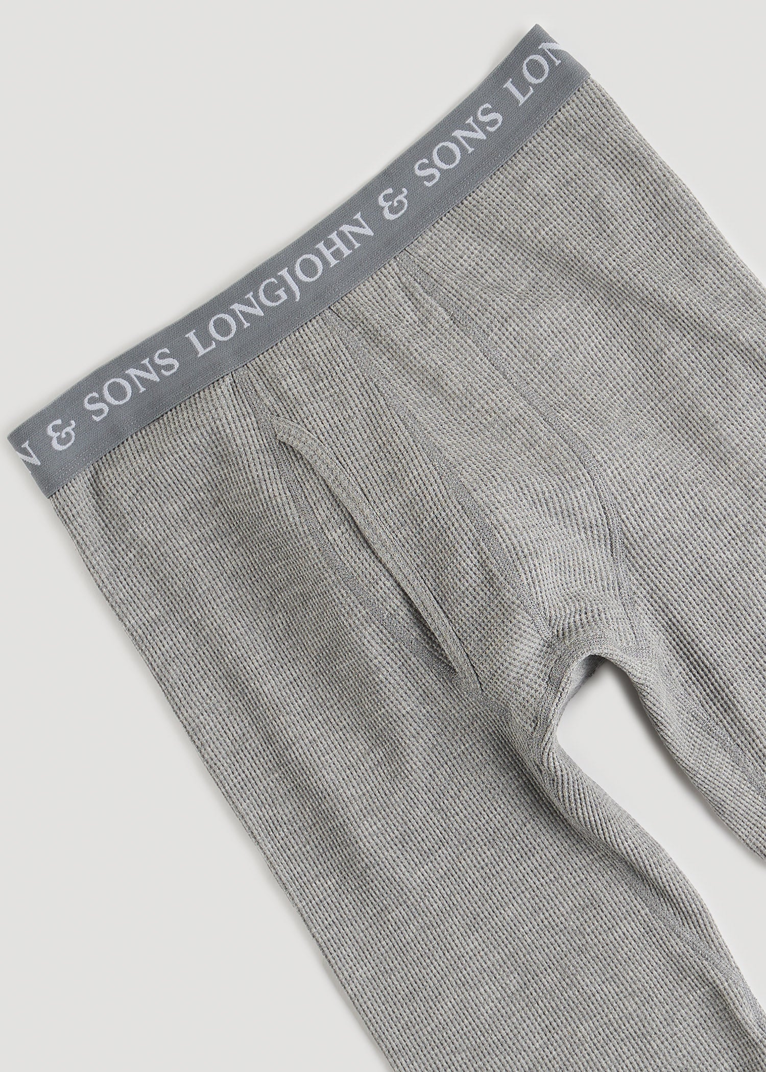 LJ&S Long Thermal Underwear for Tall Men in Grey Mix - Bottoms for Tall Men