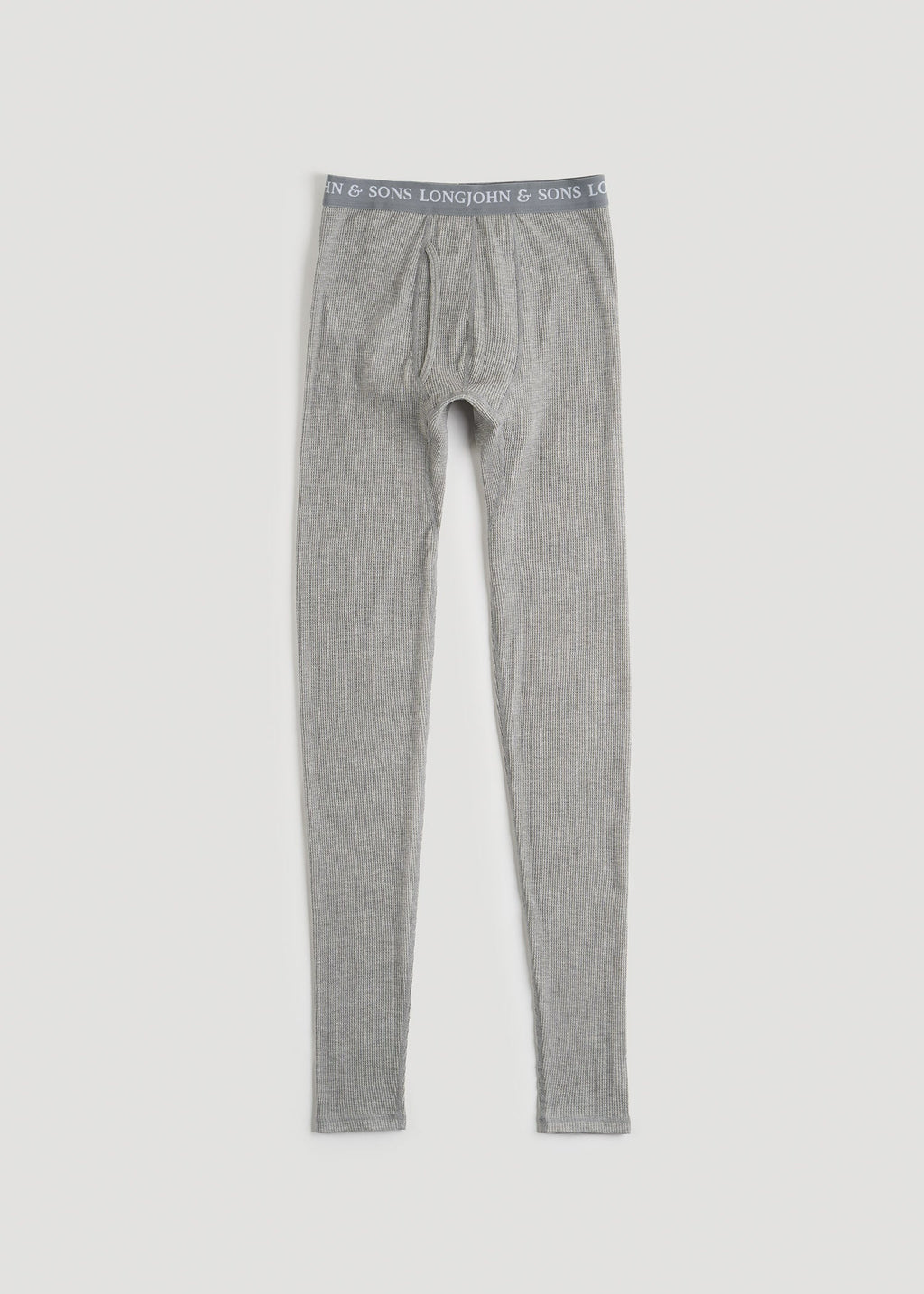 LJ&S Long Thermal Underwear for Tall Men in Grey Mix - Bottoms for Tall Men