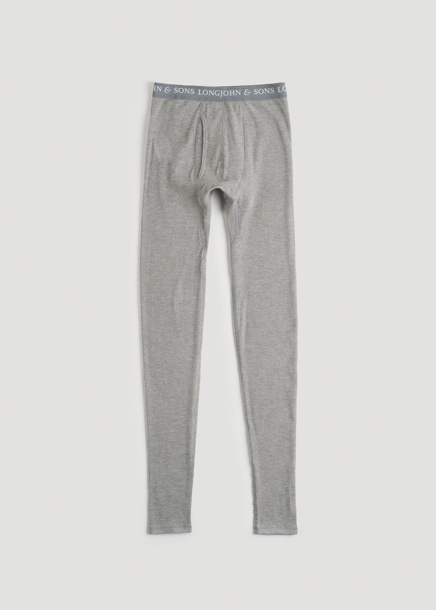 LJ&S Long Thermal Underwear for Tall Men in Grey Mix - Bottoms for Tall Men