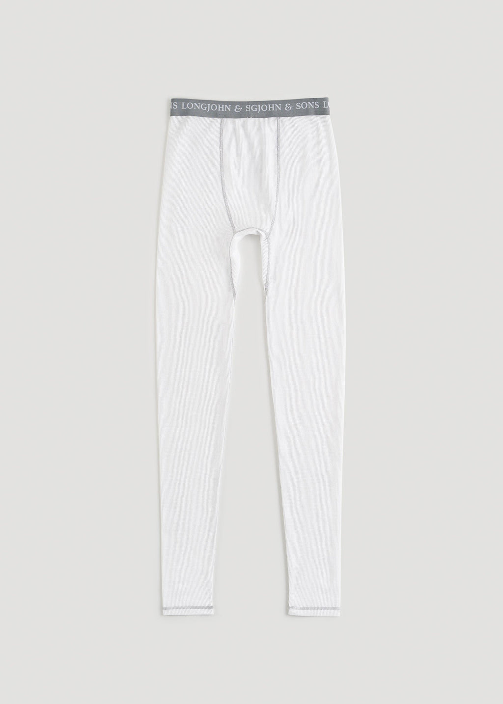 LJ&S Long Thermal Underwear for Tall Men in White