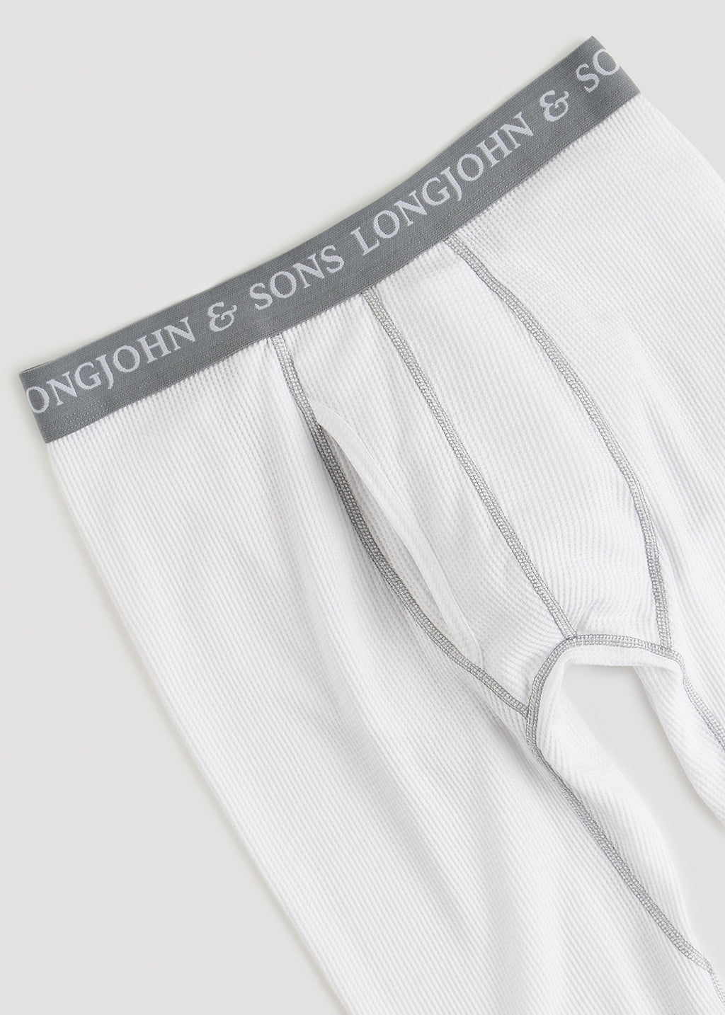 LJ&S Long Thermal Underwear for Tall Men in White