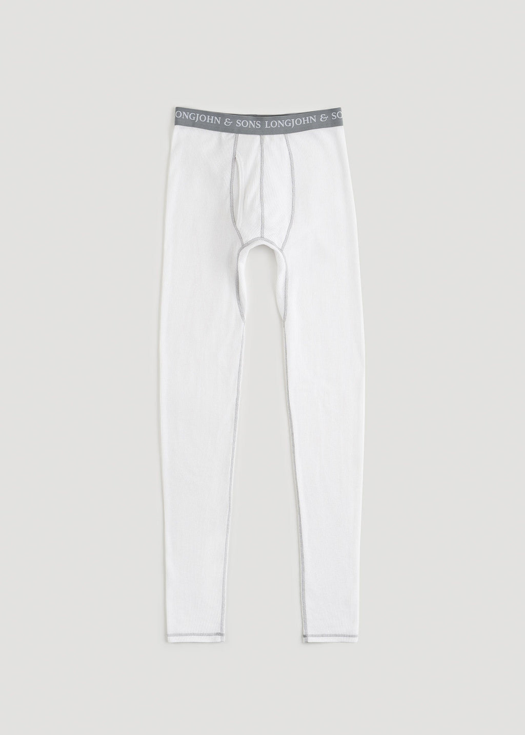 LJ&S Long Thermal Underwear for Tall Men in White