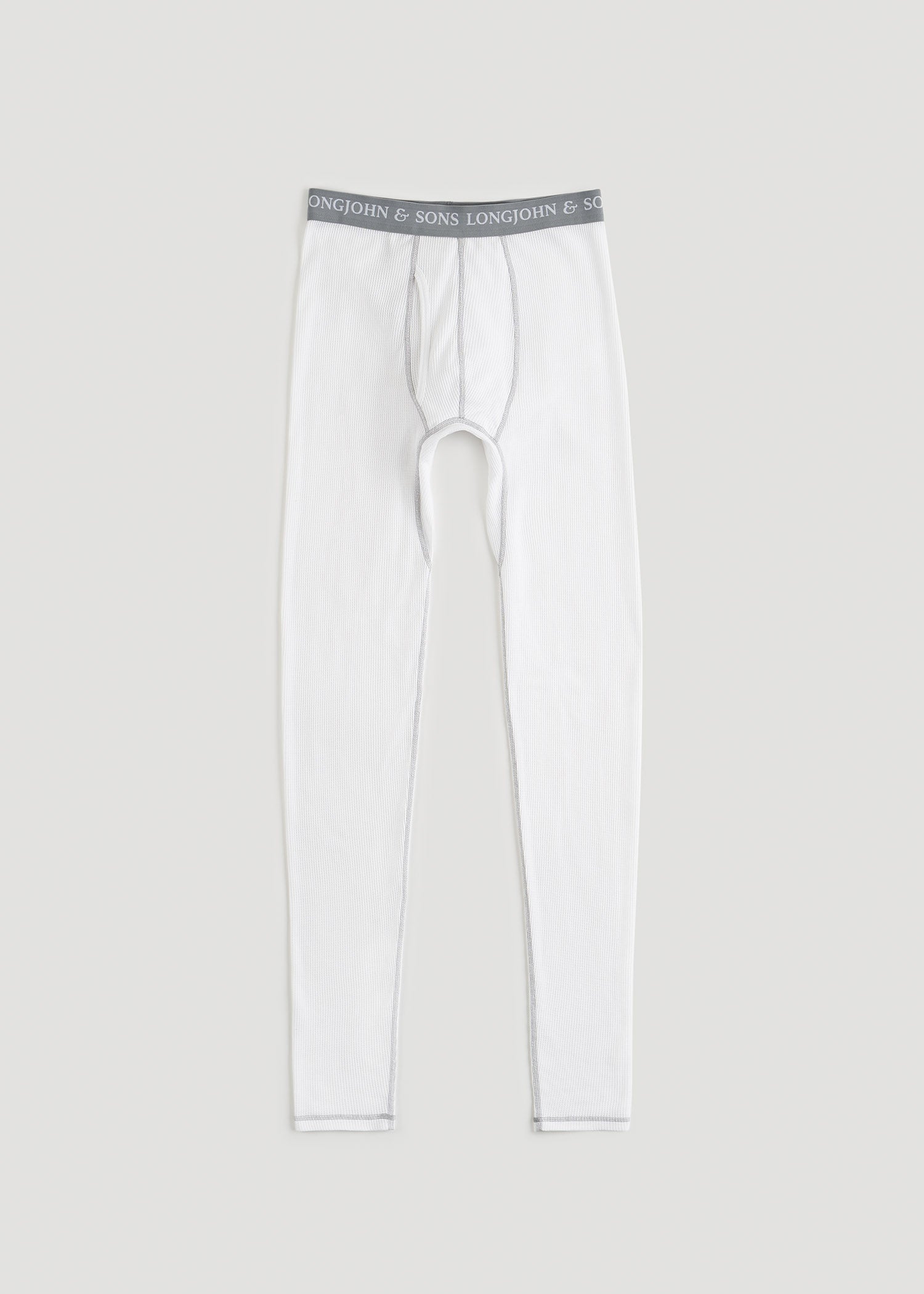 LJ&S Long Thermal Underwear for Tall Men in White