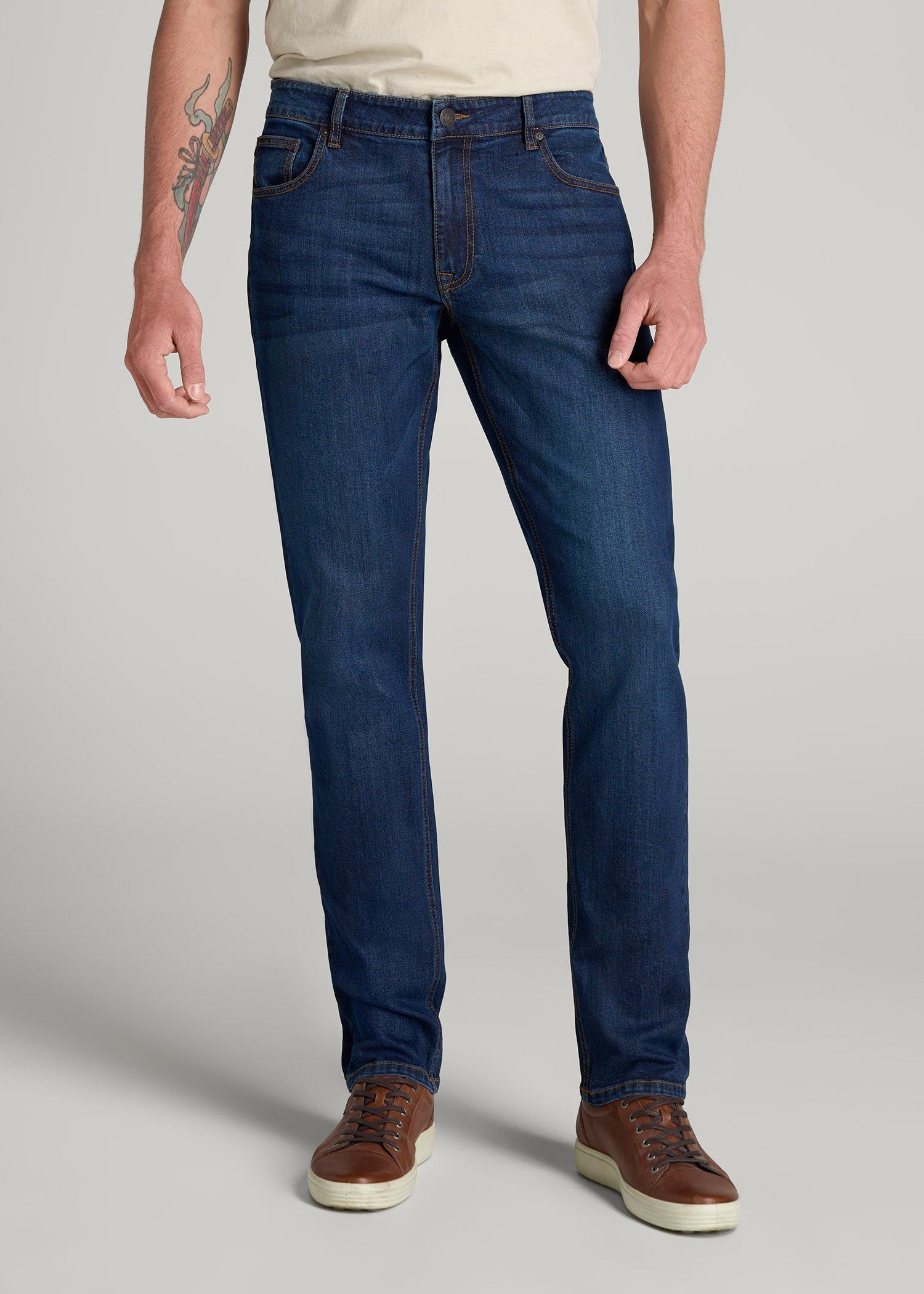 LJ&S TAPERED Jeans for Tall Men in Charger Blue