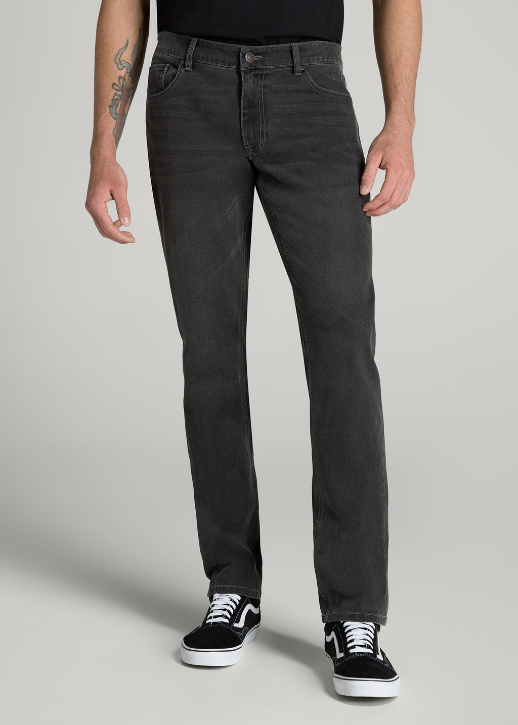 LJ&S TAPERED Jeans for Tall Men in Industrial Grey