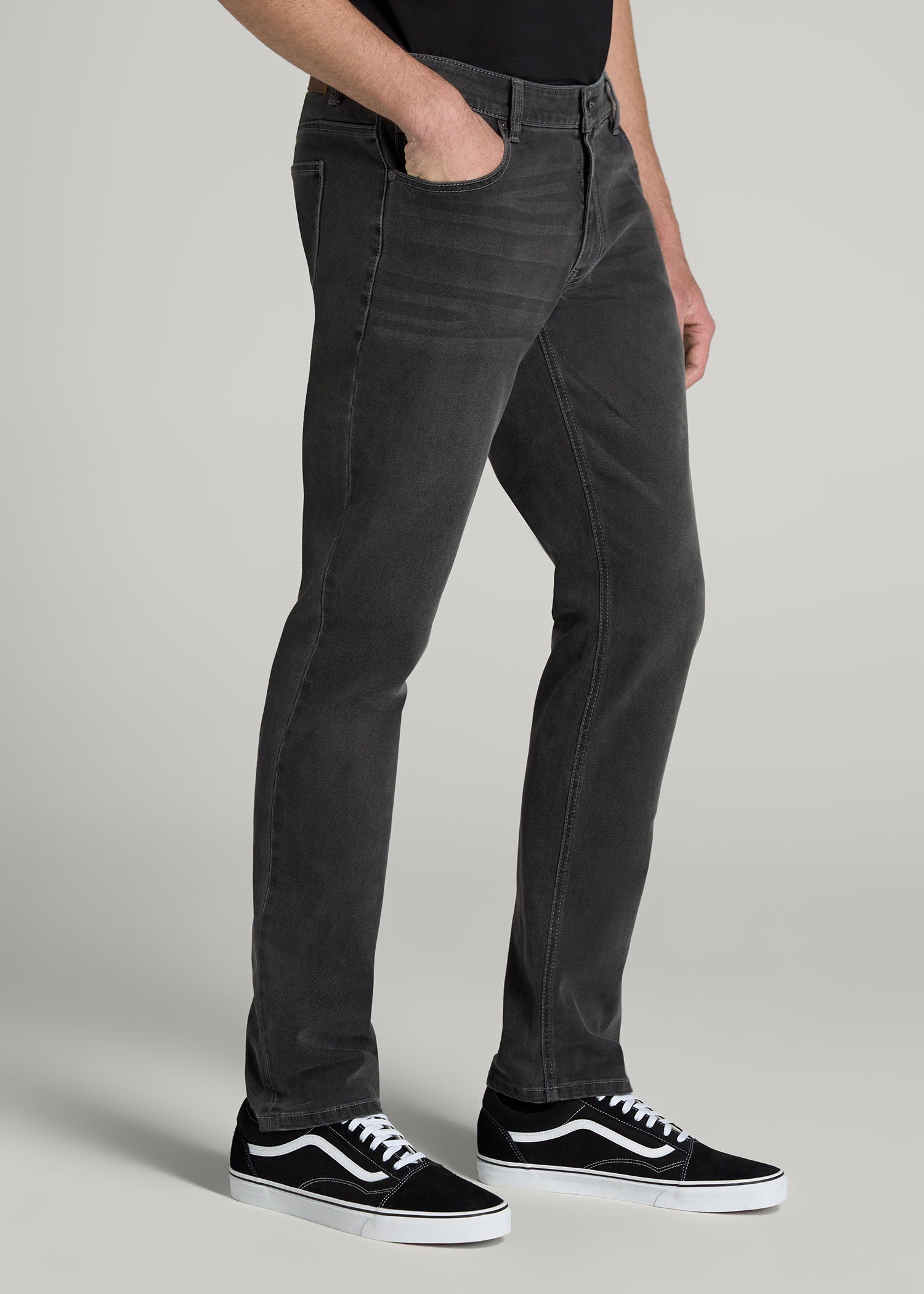 LJ&S TAPERED Jeans for Tall Men in Industrial Grey