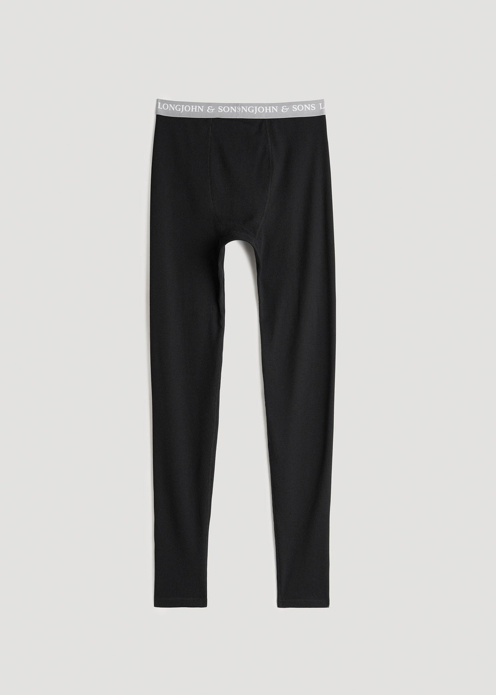 LJ&S Long Thermal Underwear for Tall Men in Black