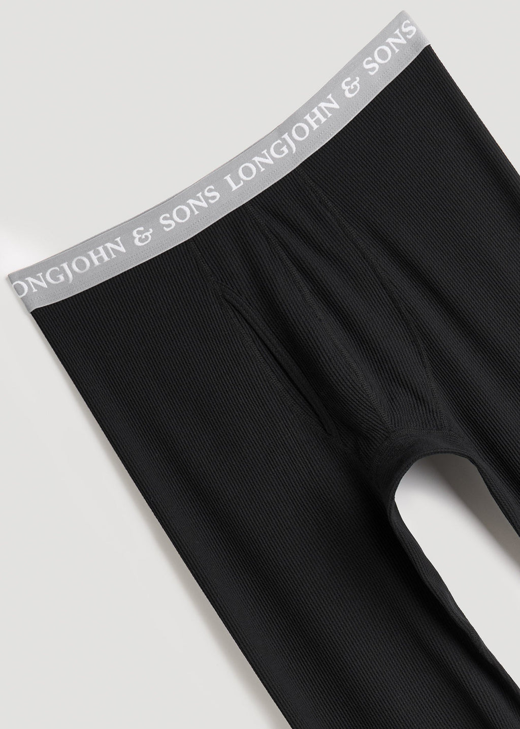 LJ&S Long Thermal Underwear for Tall Men in Black