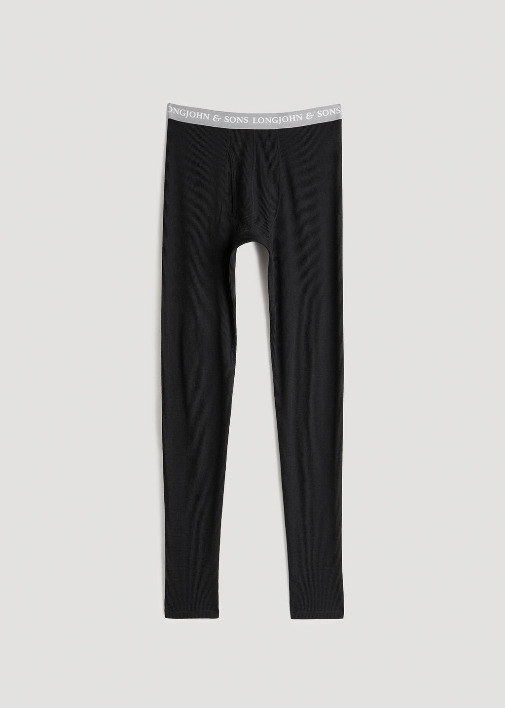 LJ&S Long Thermal Underwear for Tall Men in Black