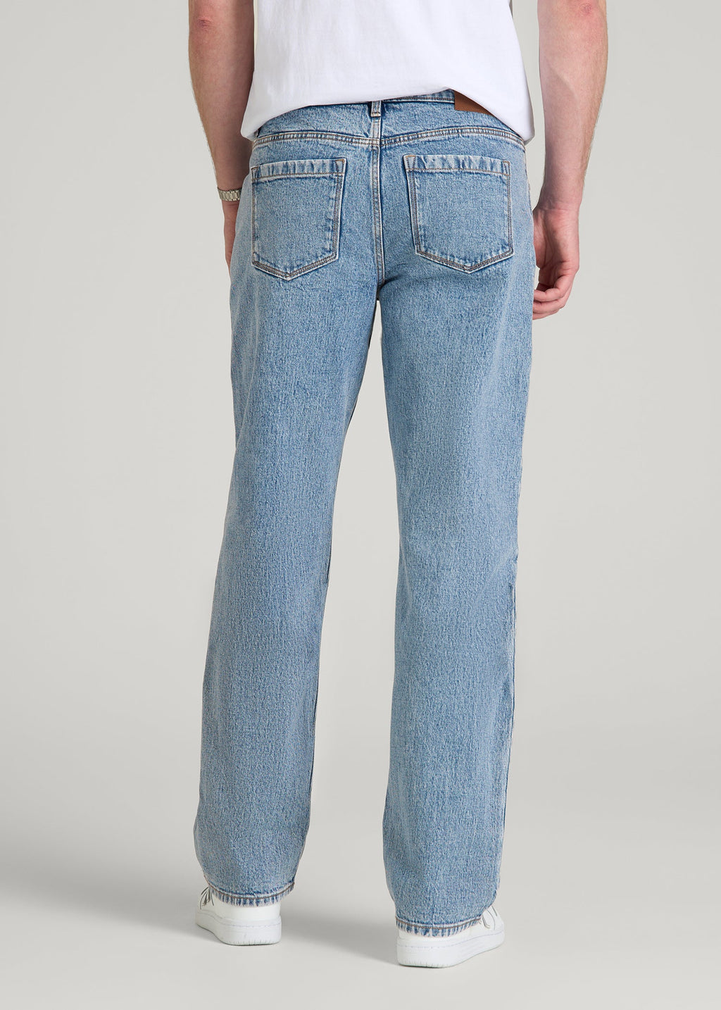 Hudson Loose Fit Jeans for Tall Men in Perfect Blue