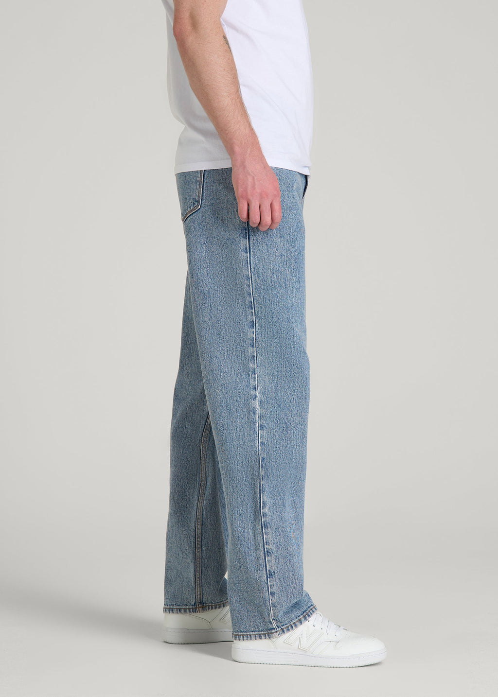 Hudson Loose Fit Jeans for Tall Men in Perfect Blue