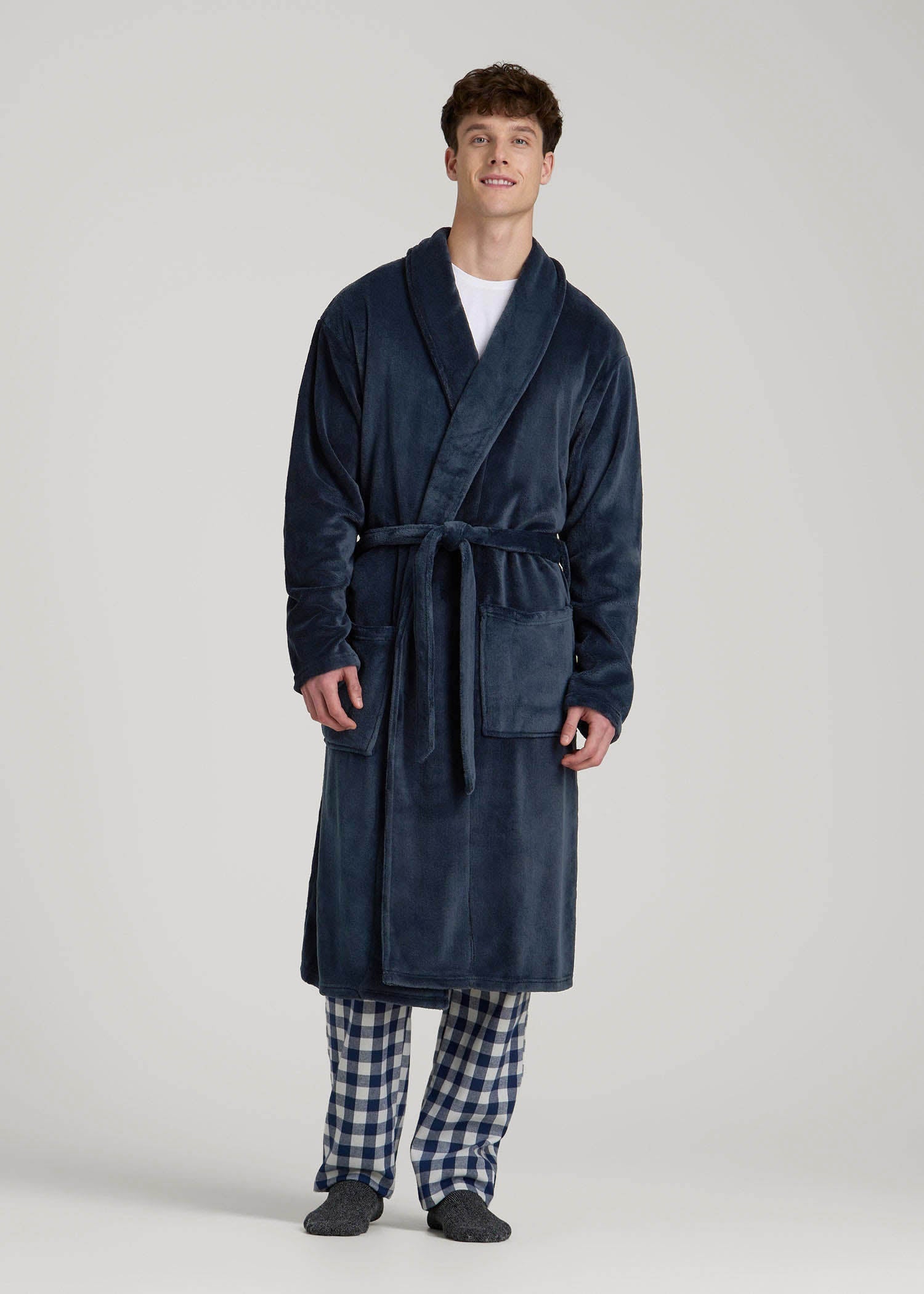 Robe for Tall Men in Navy