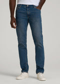 Carman Tapered Fit Jeans in Worn Blue