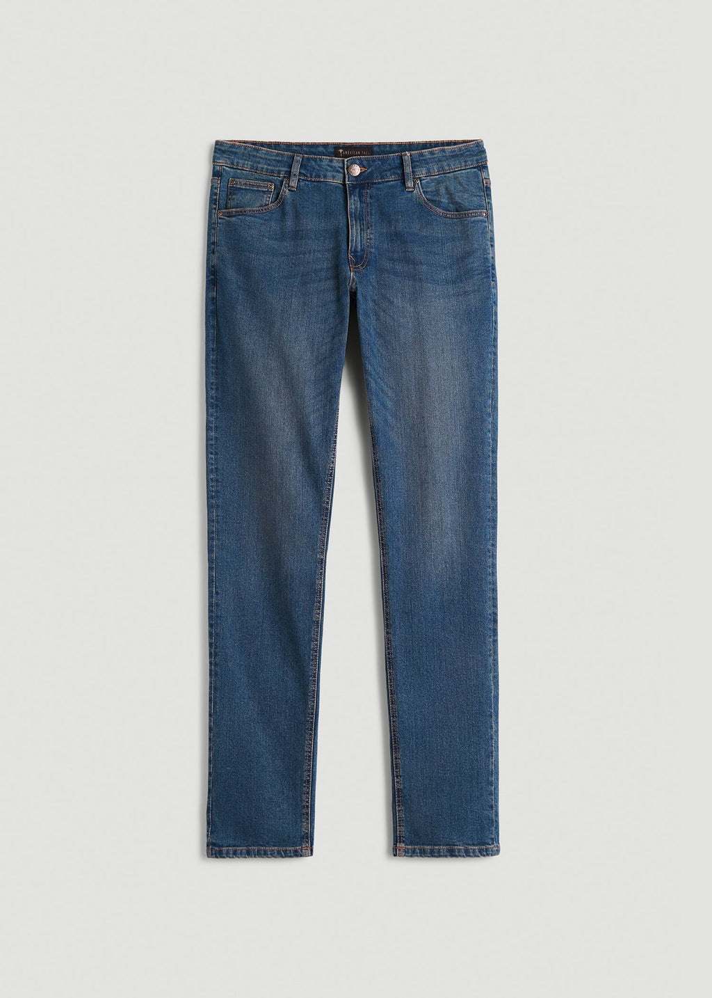 Carman Tapered Fit Jeans in Worn Blue
