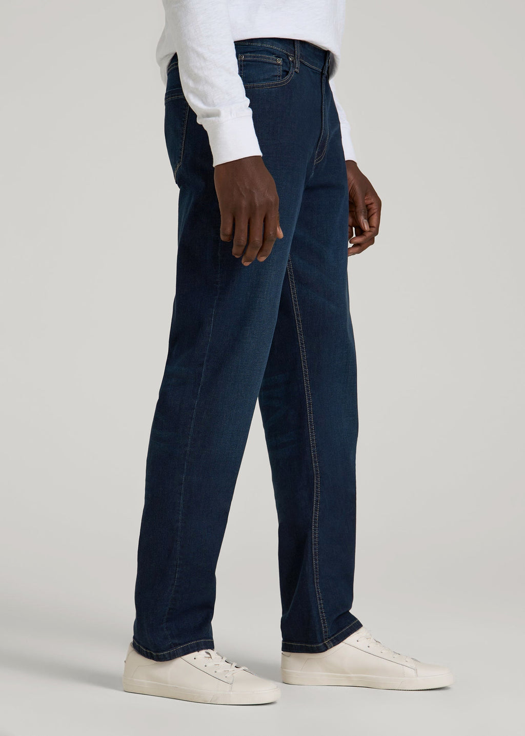 Mason Relaxed Fit Jeans for Tall Men in Blue Steel