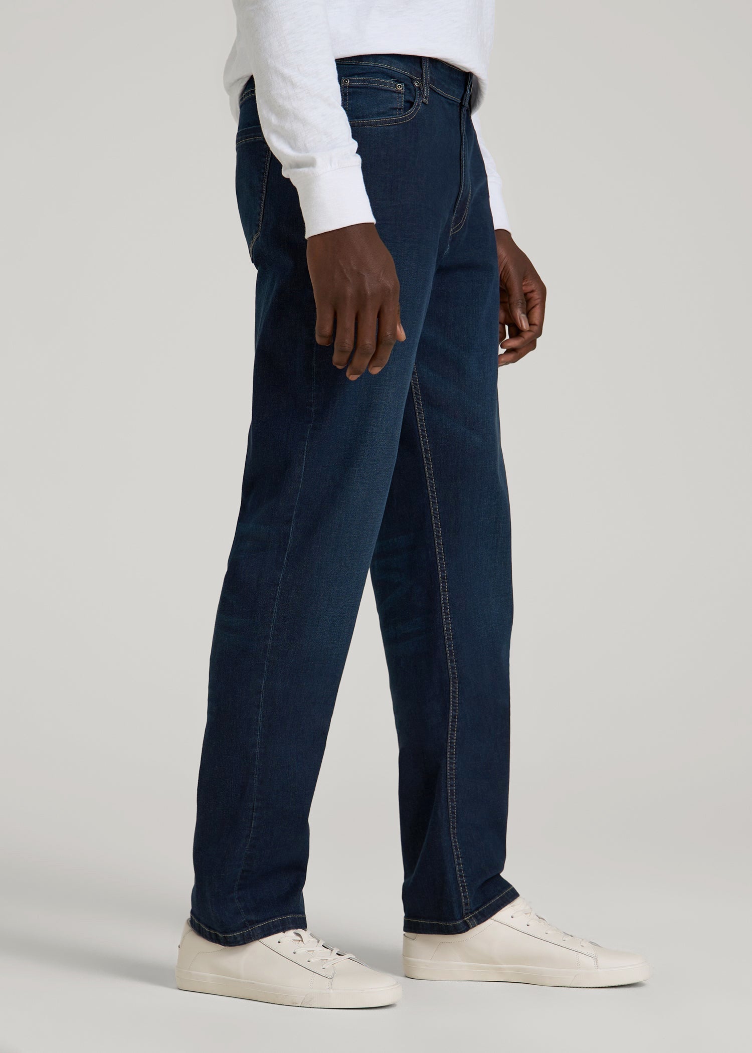 Mason Relaxed Fit Jeans for Tall Men in Blue Steel