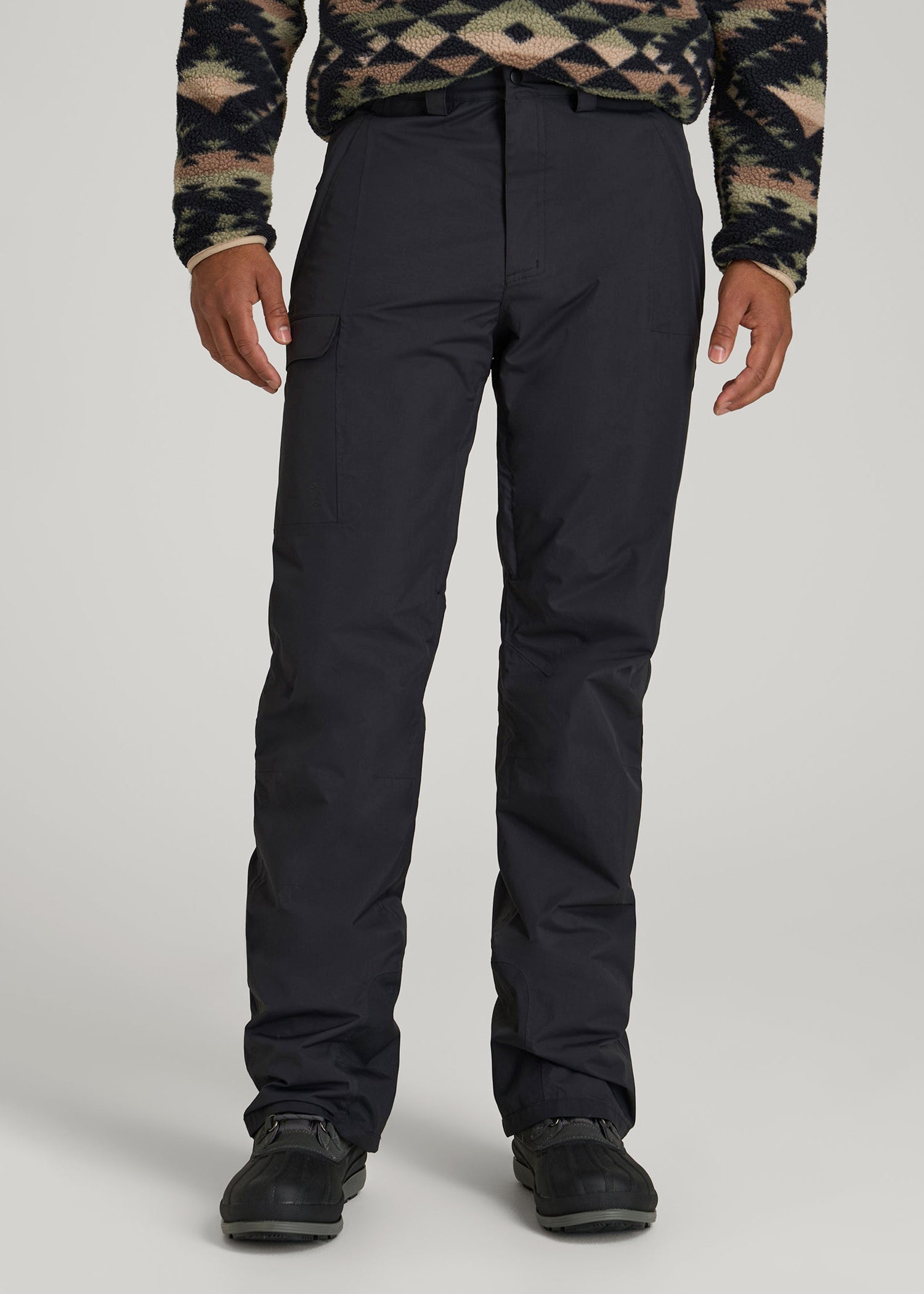 Snow Pants for Tall Men in Black