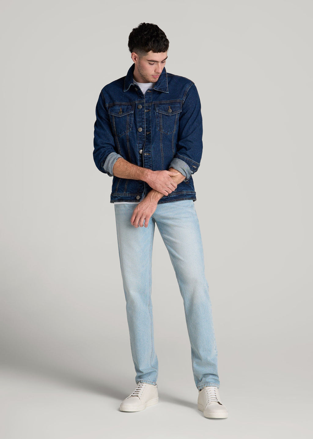 Milo RELAXED TAPERED FIT Jeans for Tall Men in Salt Lake Wash