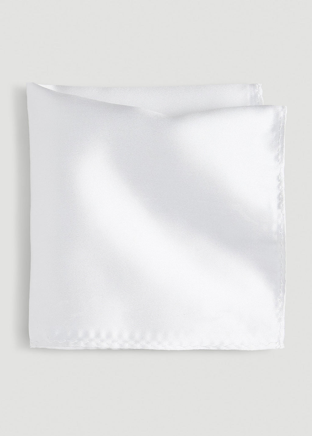 Pocket Square for Tall Men in White