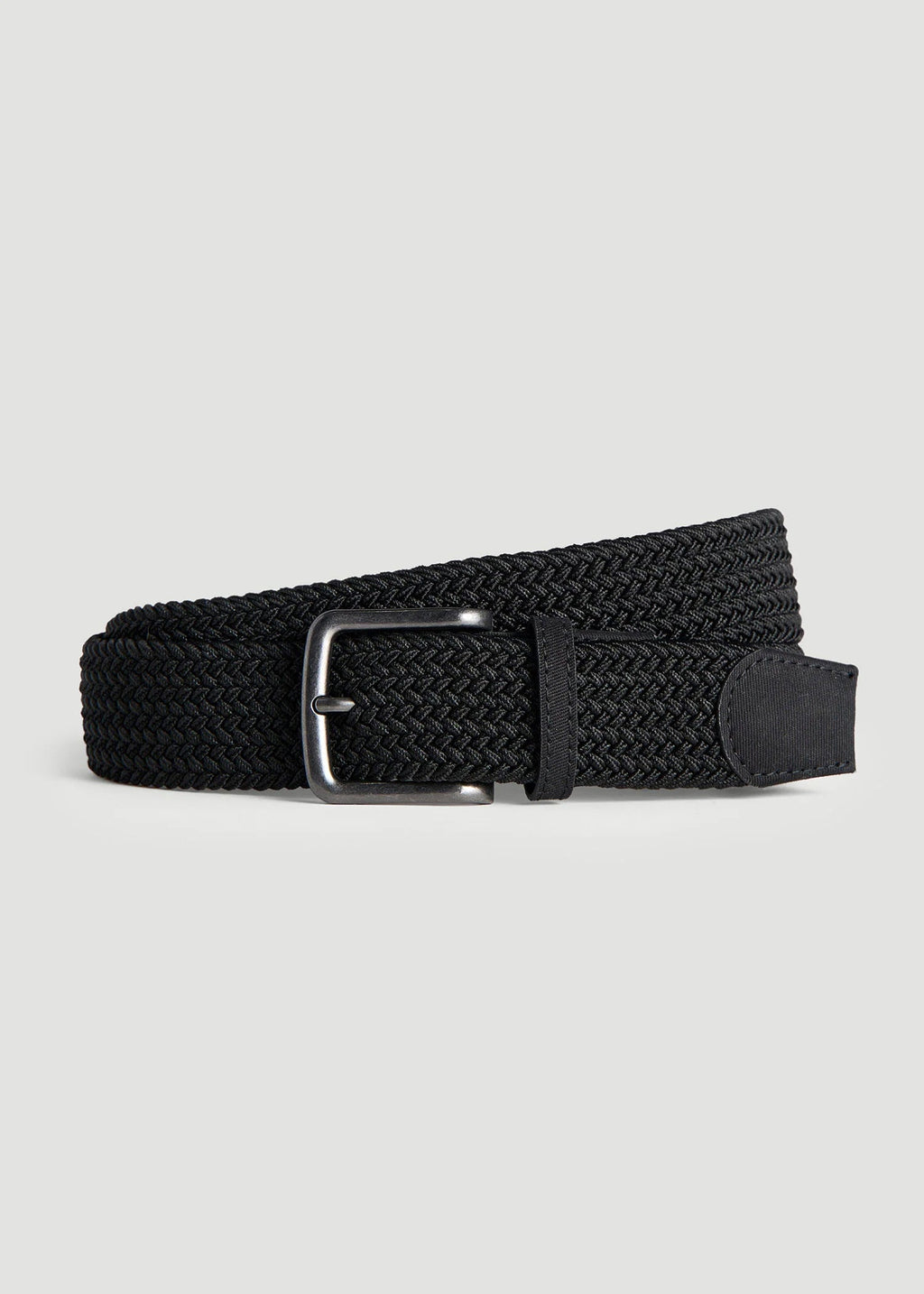 Stretch Woven Belt in Black