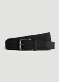 Stretch Woven Belt in Black