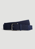Stretch Woven Belt in Evening Blue