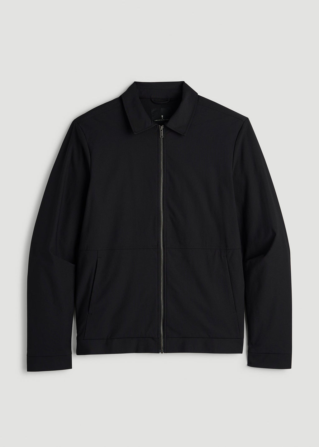 Traveler Bomber Jacket for Tall Men in Black