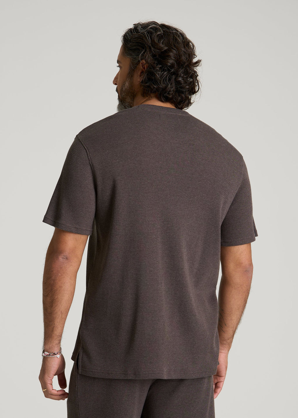 Waffle Lounge Top for Tall Men in Espresso