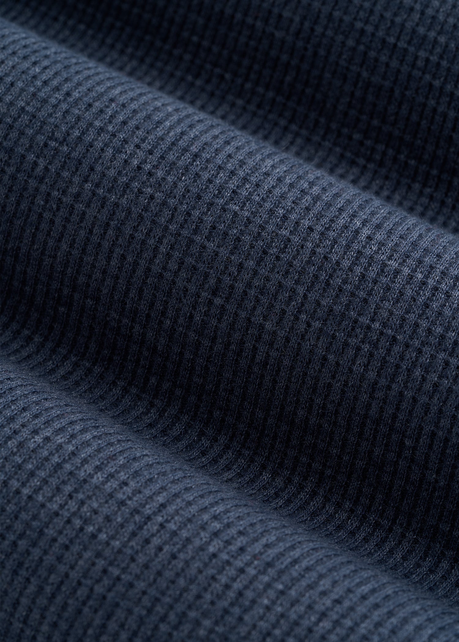 Waffle Lounge Top for Tall Men in Navy Blue