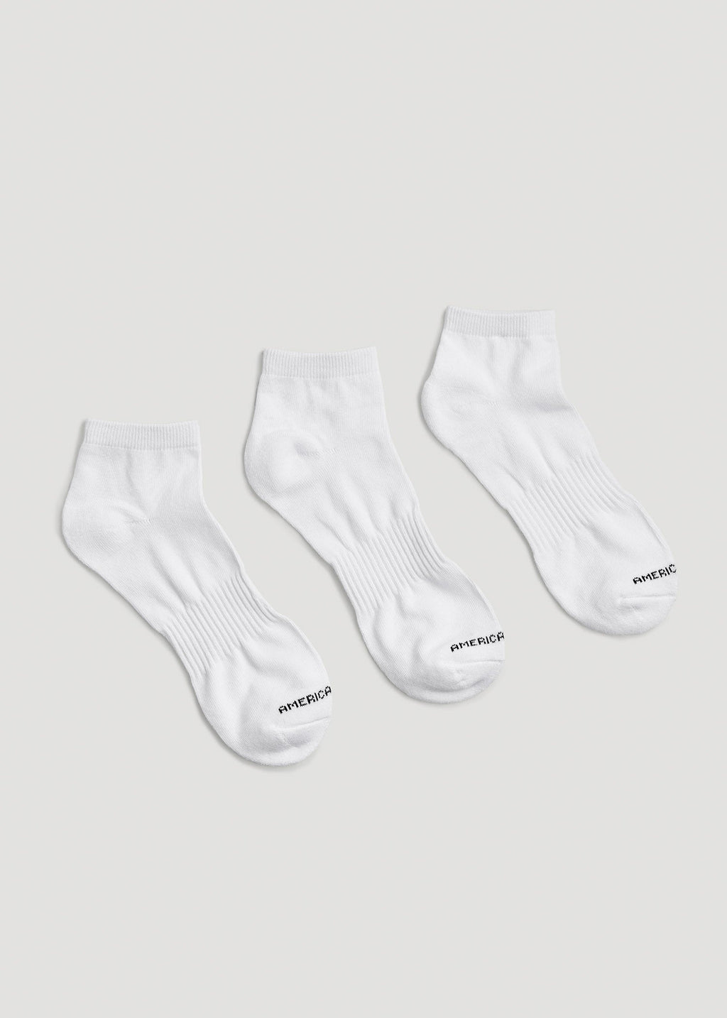 Athletic Low Ankle Socks (X-Large Size: 13-15) for Tall Men in White