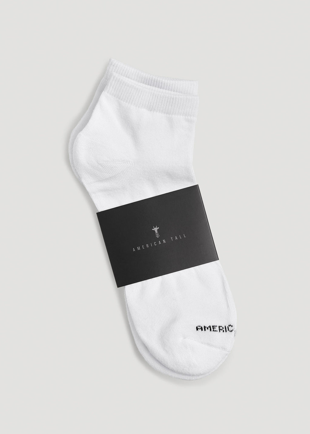 Athletic Low Ankle Socks (X-Large Size: 13-15) for Tall Men in White